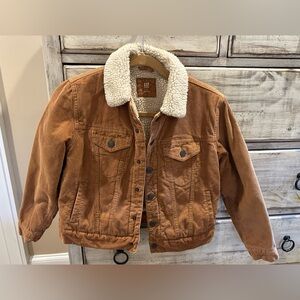 Gap courderoy boys jacket size L in camel color.  Fully lined worn twice.